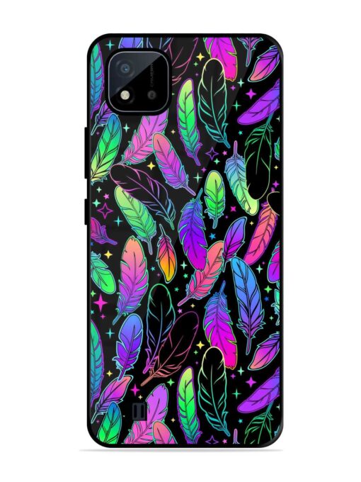 Bright Multi Colored Seamless Glossy Metal Phone Cover for Realme C20