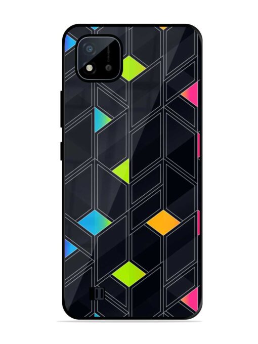 Abstract Mosaic Seamless Glossy Metal Phone Cover for Realme C20 Zapvi