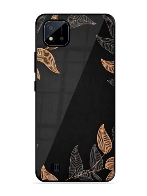 Foliage Art Glossy Metal Phone Cover for Realme C20 Zapvi