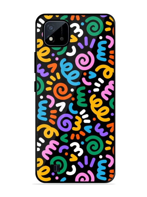 Colorful Seamless Vector Glossy Metal Phone Cover for Realme C20