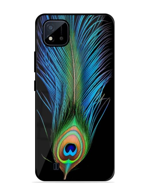 Peacock Feather Glossy Metal TPU Phone Cover for Realme C20