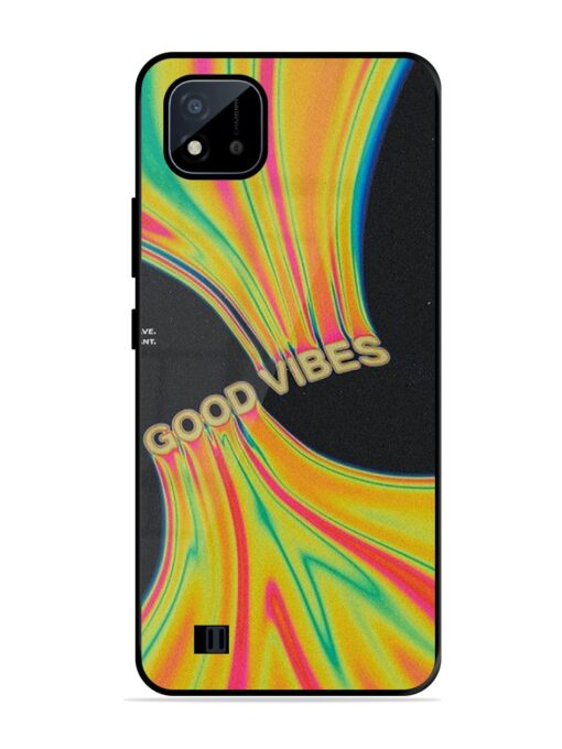 Good Vibes Glossy Metal Phone Cover for Realme C20