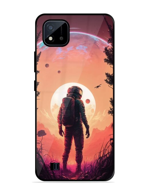 Red Sky At Morning Glossy Metal Phone Cover for Realme C20