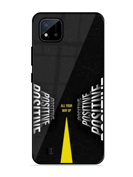 All Your Way Up Positive Glossy Metal Phone Cover for Realme C20 Zapvi