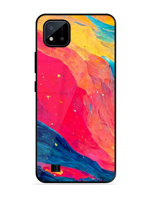 Starry Night Glossy Metal Phone Cover for Realme C20 Zapvi