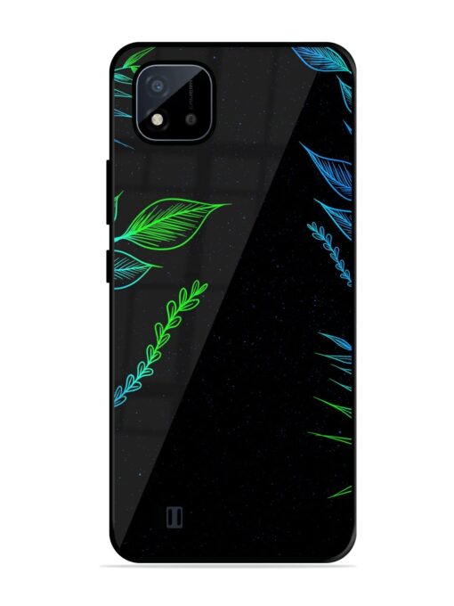 Aesthetic Neon Glossy Metal Phone Cover for Realme C20