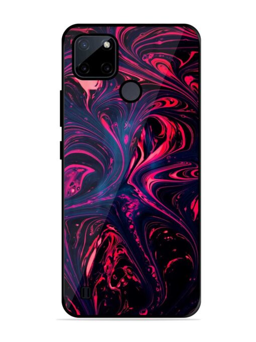 Abstract Background Glossy Metal Phone Cover for Realme C21Y Zapvi