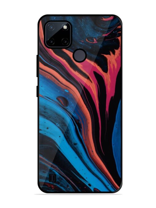 Liquefied Art Glossy Metal TPU Phone Cover for Realme C21Y