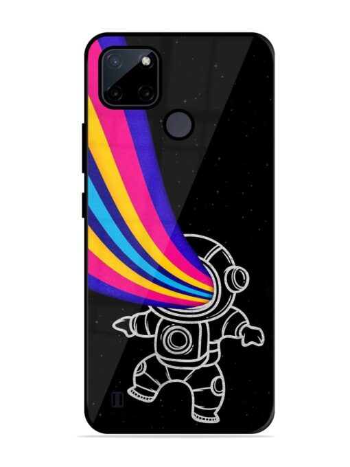 Astronaut Glossy Metal TPU Phone Cover for Realme C21Y