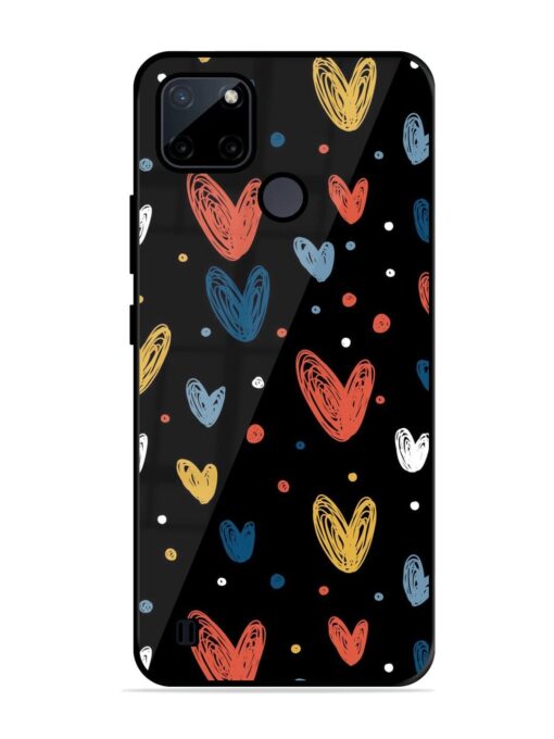 Happy Valentines Day Glossy Metal TPU Phone Cover for Realme C21Y