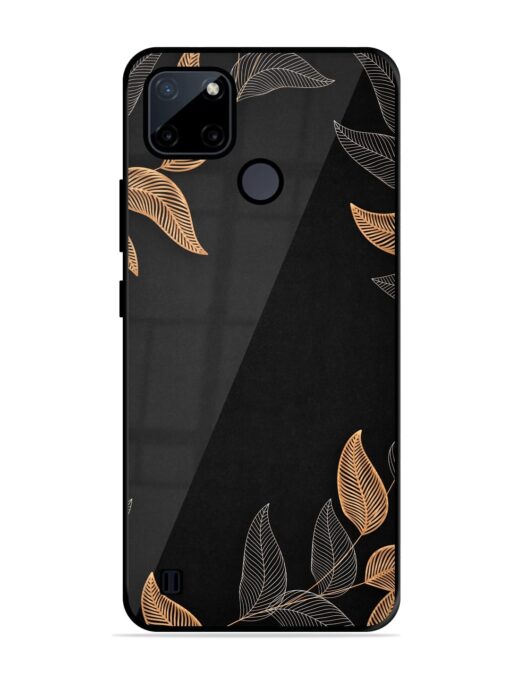 Foliage Art Glossy Metal Phone Cover for Realme C21Y