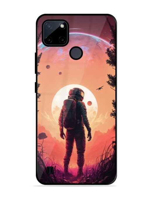 Red Sky At Morning Glossy Metal Phone Cover for Realme C21Y Zapvi