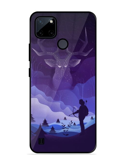 Deer Forest River Glossy Metal Phone Cover for Realme C21Y