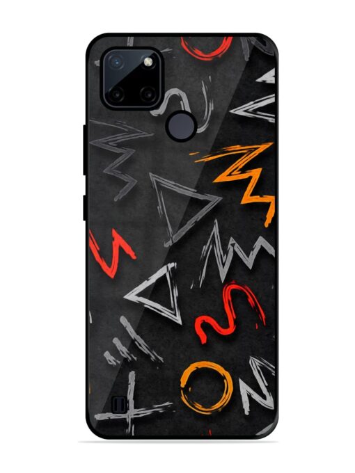 Grungy Graffiti Glossy Metal Phone Cover for Realme C21Y Zapvi