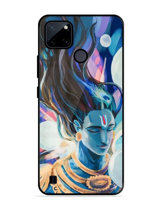 Bhagwan Sri Krishna Glossy Metal Phone Cover for Realme C21Y Zapvi