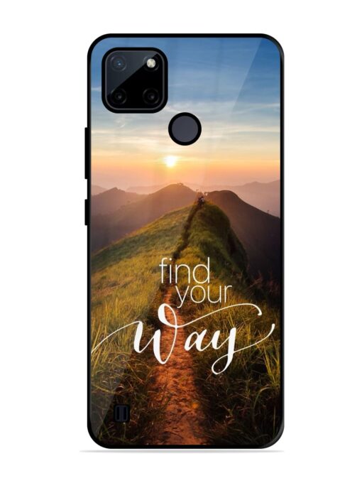 Find Your Way Glossy Metal Phone Cover for Realme C21Y