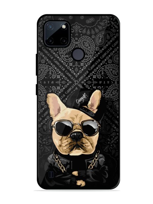 Gangsta Cool Sunmetales Dog Glossy Metal Phone Cover for Realme C21Y Zapvi