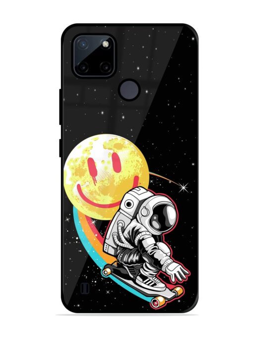 Astronaut Art Glossy Metal Phone Cover for Realme C21Y Zapvi