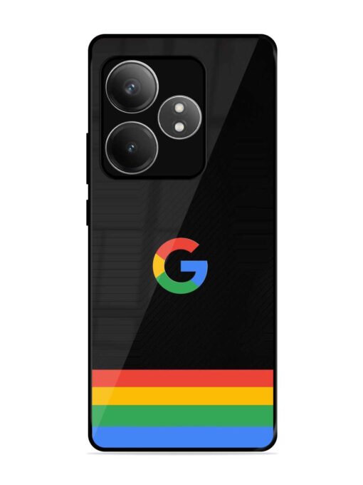 Google Logo Art Glossy Metal Phone Cover for Realme Gt 6T (5G) Zapvi