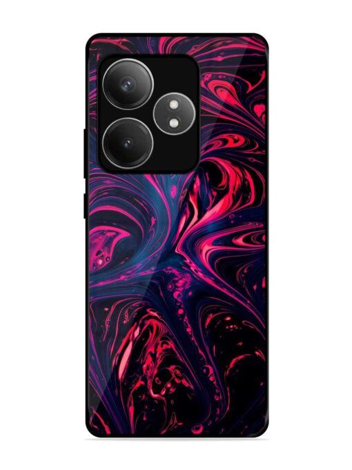 Abstract Background Glossy Metal Phone Cover for Realme Gt 6T (5G) Zapvi