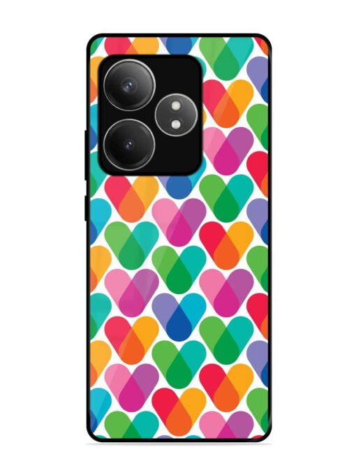 Overlapping Colors Colorful Glossy Metal TPU Phone Cover for Realme Gt 6T (5G) Zapvi