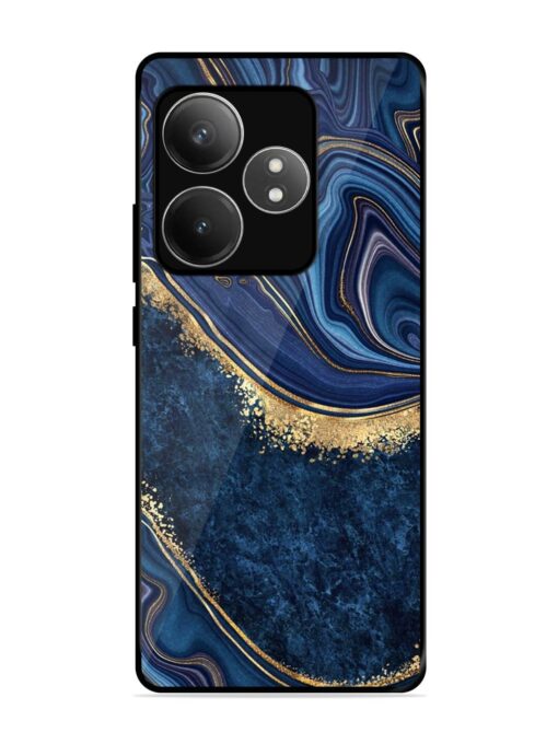 Abstract Background Blue Glossy Metal TPU Phone Cover for Realme Gt 6T (5G) Zapvi