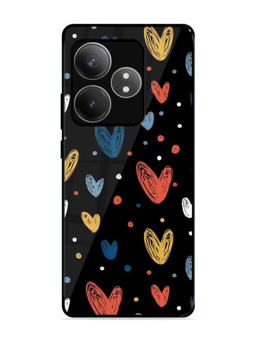 Happy Valentines Day Glossy Metal TPU Phone Cover for Realme Gt 6T (5G) Zapvi