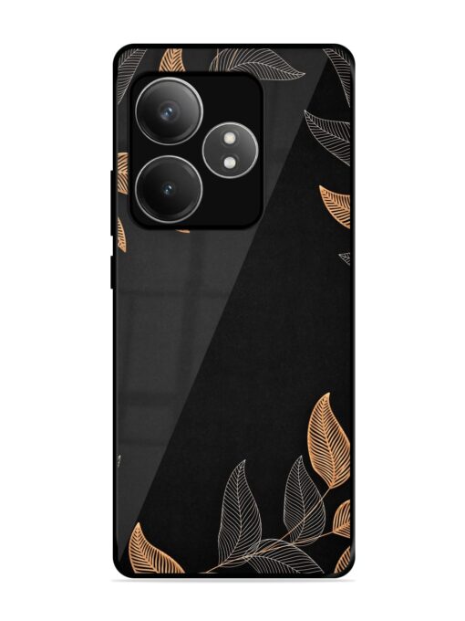 Foliage Art Glossy Metal Phone Cover for Realme Gt 6T (5G) Zapvi