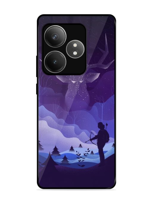 Deer Forest River Glossy Metal Phone Cover for Realme Gt 6T (5G) Zapvi