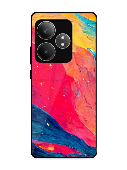 Starry Night Glossy Metal Phone Cover for Realme Gt 6T (5G) Zapvi