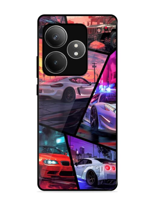 Ride In Pixels Glossy Metal Phone Cover for Realme Gt 6T (5G) Zapvi