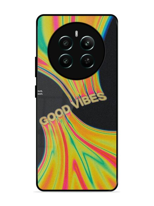 Good Vibes Glossy Metal Phone Cover for Realme Narzo 70 (5G)