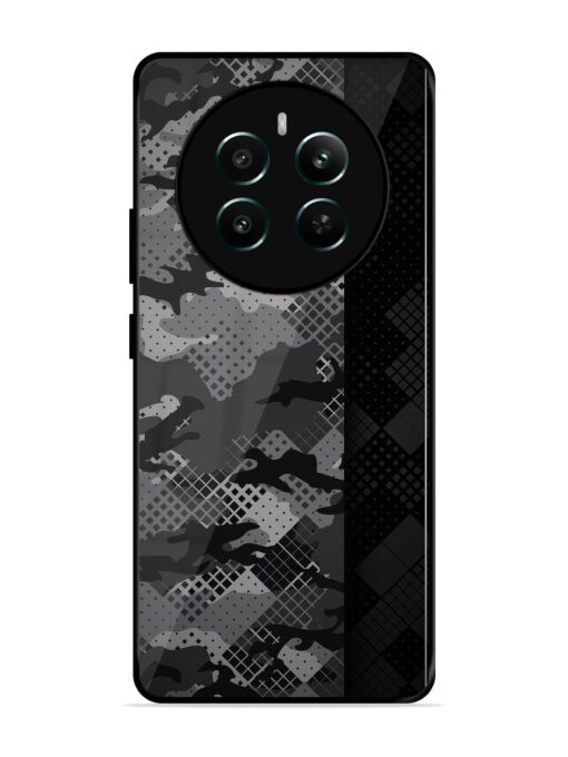 Dark Camouflage Glossy Metal Phone Cover for Realme Narzo 70 (5G) Zapvi