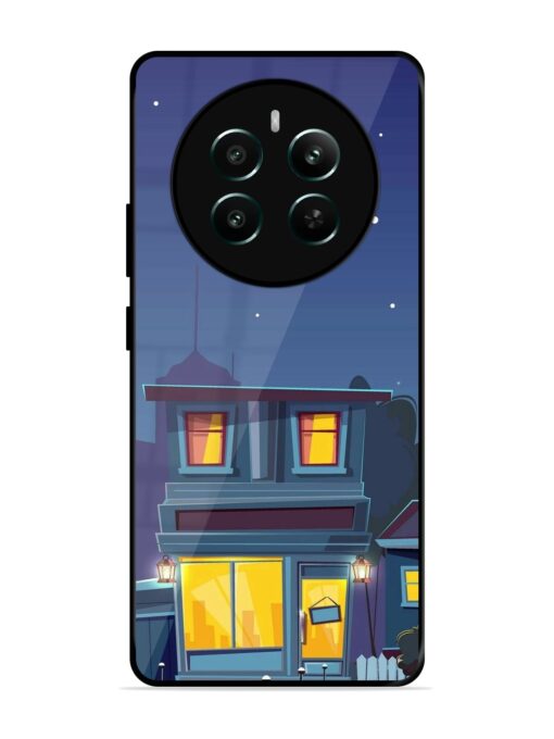 Vector Night House Glossy Metal Phone Cover for Realme Narzo 70 (5G) Zapvi