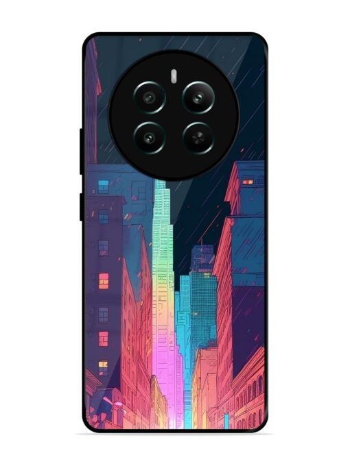 Minimal City Art Glossy Metal Phone Cover for Realme Narzo 70 Pro (5G) Zapvi