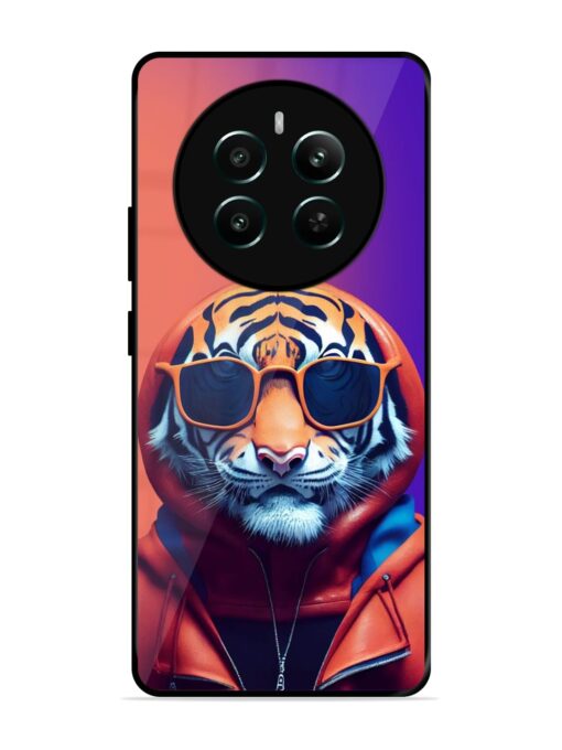 Tiger Animation Glossy Metal Phone Cover for Realme Narzo 70 Pro (5G) Zapvi