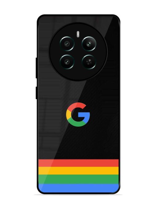 Google Logo Art Glossy Metal Phone Cover for Realme P1 (5G) Zapvi