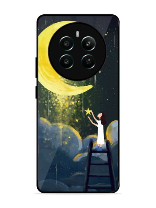 Moonlight Healing Night Illustration Glossy Metal TPU Phone Cover for Realme P1 (5G) Zapvi