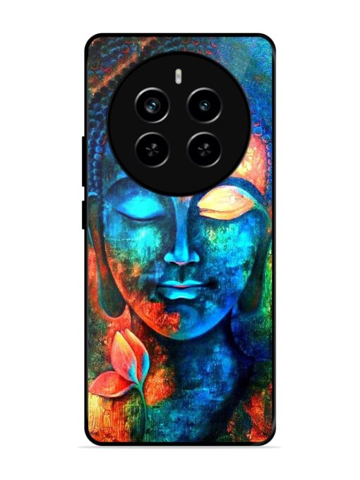 Buddha Painting Glossy Metal Phone Cover for Realme P1 Pro (5G) Zapvi