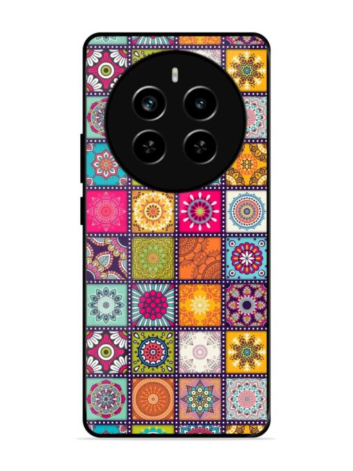 Seamless Pattern Vintage Glossy Metal Phone Cover for Realme P1 Pro (5G) Zapvi