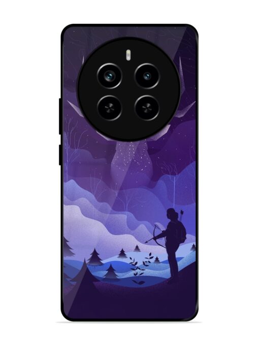 Deer Forest River Glossy Metal Phone Cover for Realme P1 Pro (5G)