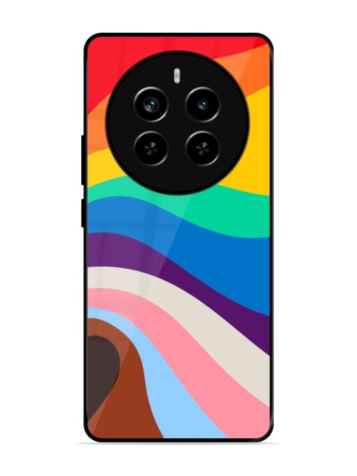 Minimal Pride Art Glossy Metal Phone Cover for Realme P1 Pro (5G) Zapvi