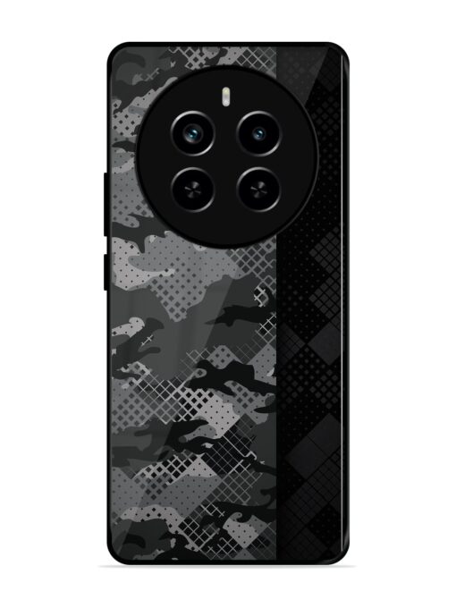 Dark Camouflage Glossy Metal Phone Cover for Realme P1 Pro (5G)