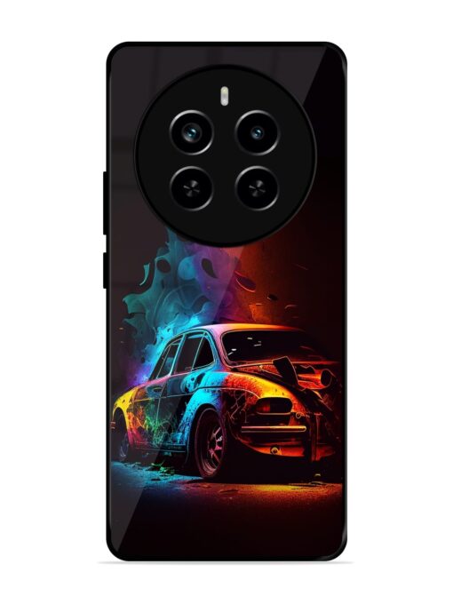 High Classic Car Art Glossy Metal Phone Cover for Realme P1 Pro (5G) Zapvi