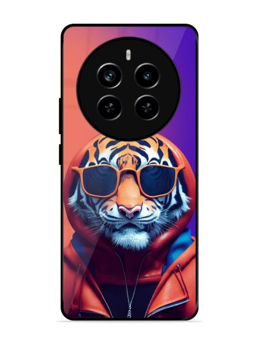 Tiger Animation Glossy Metal Phone Cover for Realme P1 Pro (5G) Zapvi