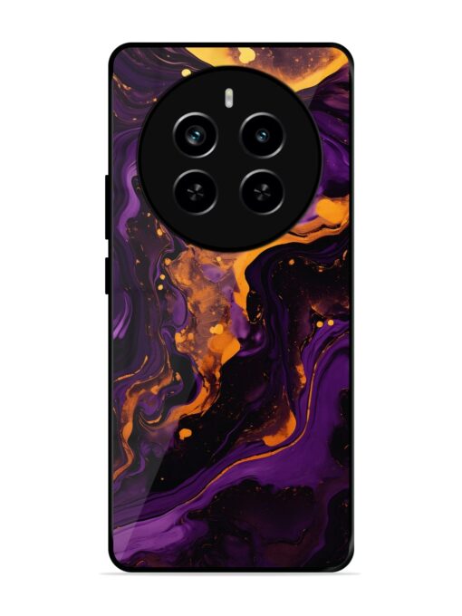 Painting Of A Purple Glossy Metal Phone Cover for Realme P1 Pro (5G) Zapvi