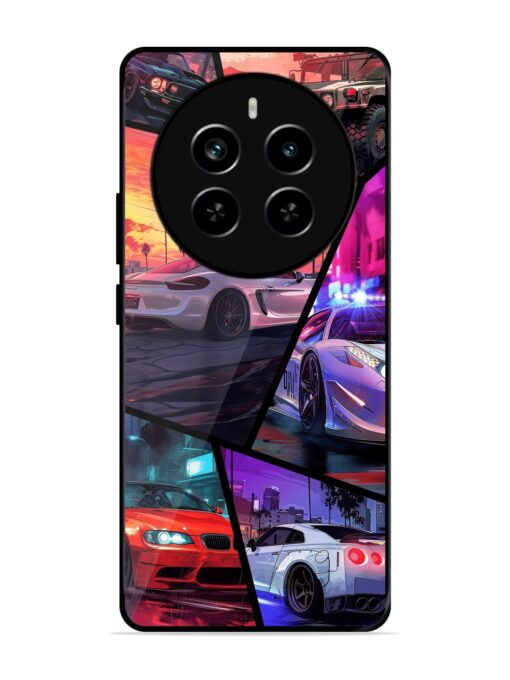 Ride In Pixels Glossy Metal Phone Cover for Realme P1 Pro (5G)