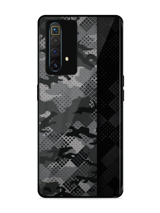 Dark Camouflage Glossy Metal Phone Cover for Realme X3 Superzoom