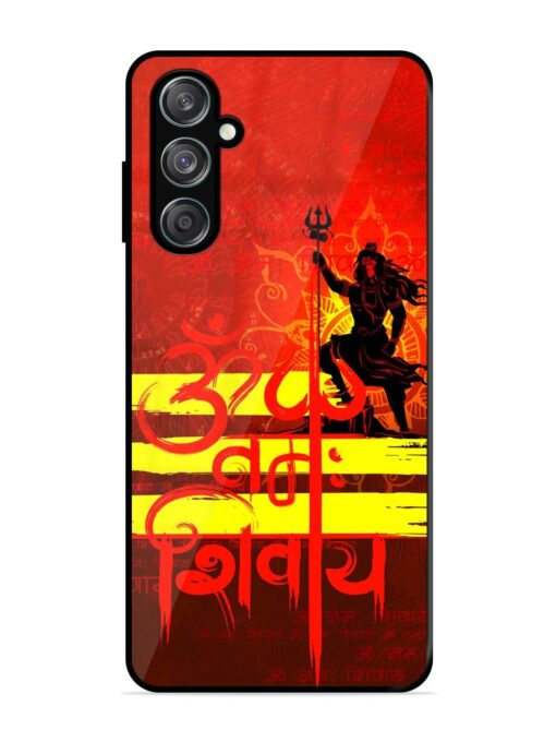 Illustration Lord Shiva Glossy Metal TPU Phone Cover for Samsung Galaxy F15 (5G)