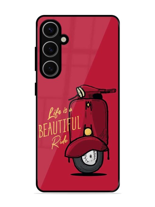 Life Is Beautiful Rides Glossy Metal Phone Cover for Samsung Galaxy S24 Plus (5G) Zapvi